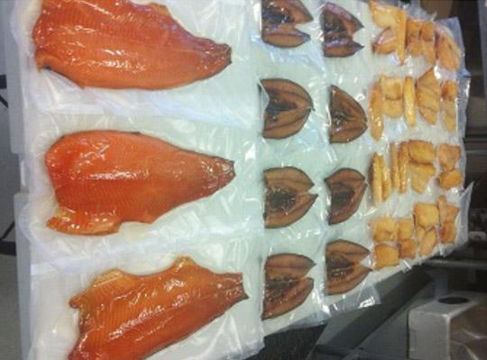 prefaced seafoods of various varieties