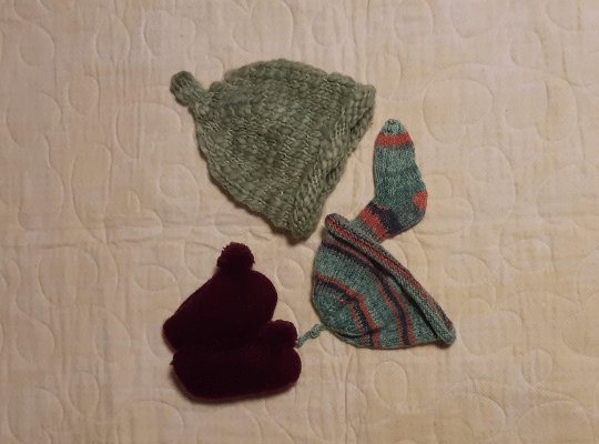 Knitted baby clothes