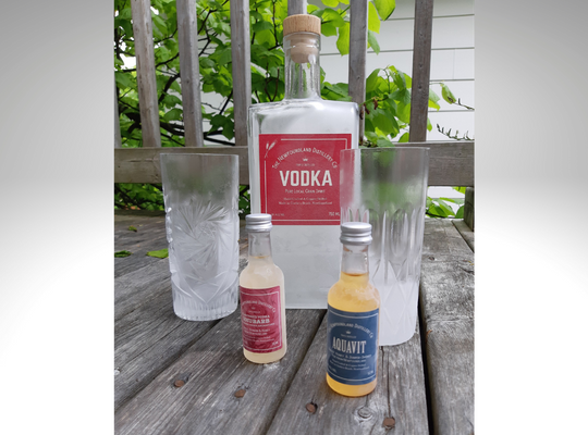 Newfoundland Distillery Spirits and chilled Waterford crystal
