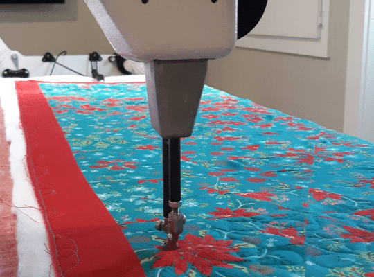 Sewing quilt