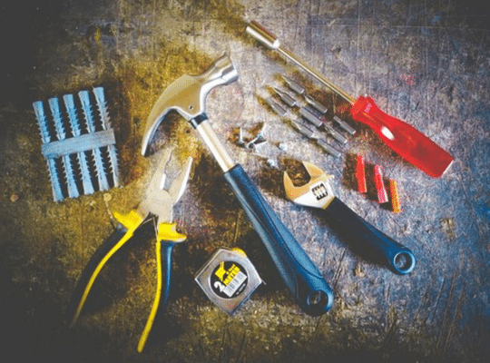 assorted hand tools for lend at the St Johns Tool Library