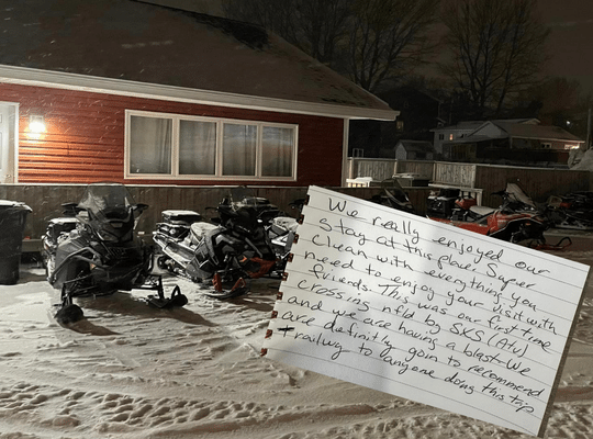 The Traiilway Hub is snowmobilers paradise