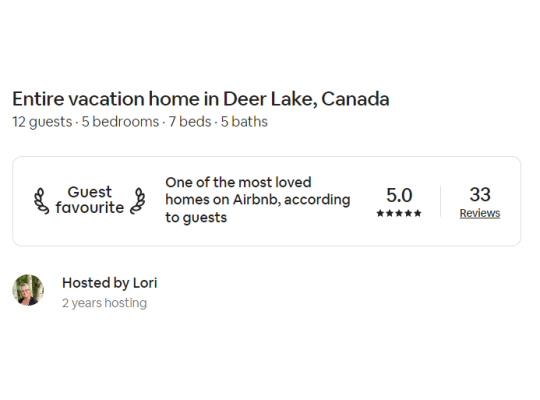 Trailway Hub Air BnB review Guest Favourite.  One of the most loved homes on airbnb according to guests