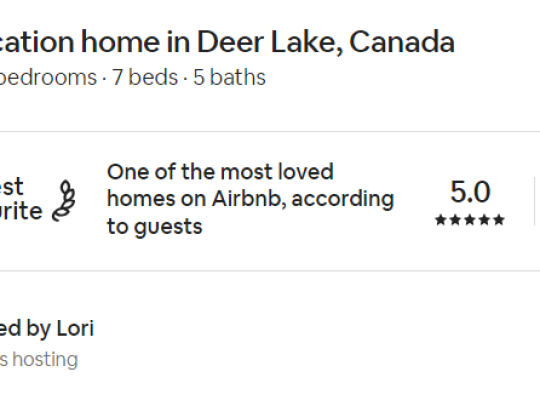 Trailway Hub Air BnB review Guest Favourite.  One of the most loved homes on airbnb according to guests