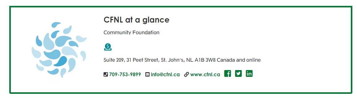 Community Foundation of Newfoundland and Labrador | Guide to the Good
